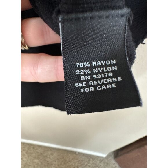 Premise Womens Black Cardigan Large long sleeve full zip‎ rayon round neck - Picture 4 of 7